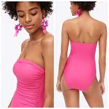 Firpearl bandeau one piece bathing suits. J Crew Swim Jcrew Ruched Bandeau One Piece Swimsuit Poshmark