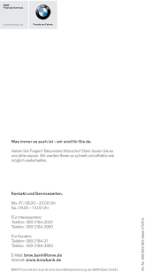 Bmw bank gmbh offers a wide range of leasing, retail and commercial financing and banking products tailored to meet the needs of. Wir Helfen Ihnen Weiter Pdf Kostenfreier Download