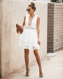 Romantically Yours Crochet Lace Dress Off White Lace White Dress White Lace Crop Top Crochet Lace Tank Top