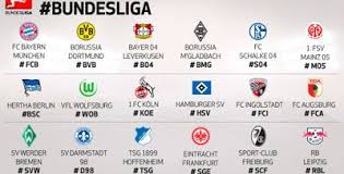 Daftar Klub Liga Jerman Bundesliga 2016 2017 Jerman