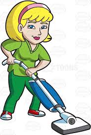 A Female Janitor Using A Vacuum To Clean The Floor Vector Graphics Vectortoons Co Kindergarten Classroom Management Kindergarten Classroom Color Worksheets