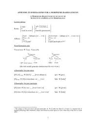 Morphemes that carry the content or meaning of the messages that we are conveying. Morpheme Based Lexicon Formalism Ucla Department Of