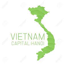 Vector Vietnam Map Geometric Background Vietnam Map Geometric Background Vietnam