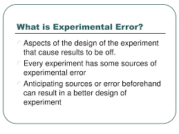 Image result for Experimental Error
