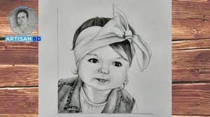 Can i draw the baby as a girl? How To Draw A Cute Baby Girl For Beginners Step By Step Pencil Sketch Youtube