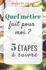 Quel Metier Est Fait Pour Moi 5 Etapes A Suivre Quel Metier Choisir Trouver Son Metier Changer De Vie Professionnelle