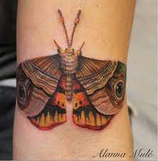 Color Realistic Moth Tattoo By Alanna Mule Moth Tattoo Tattoos Moth Tattoos
