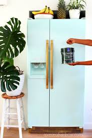 How To Paint A Fridge Fake A 2000 Retro Fridge For 20 Fridge Decor Retro Fridge Home Diy