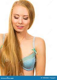 Girl long hair wearing bra stock image. Image of long - 195822603