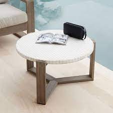 See more ideas about mosaic, mosaic coffee table, mosaic table. Mosaic Tiled Outdoor Coffee Table White Marble