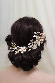 Gold Wedding Hair Clip Bridal Hair Clip Wedding Hair Piece Etsy Wedding Hair Clips Gold Bridal Hair Accessories Hair Accessories Uk