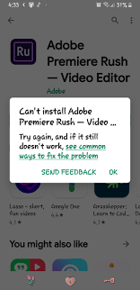 Create professional productions for film, tv and web. Solved Premiere Rush Won T Install Adobe Support Community 10786644