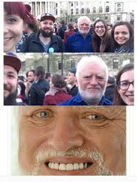Hide The Pain Harold Is Demonstrating Against The Government In Hungary 9gag