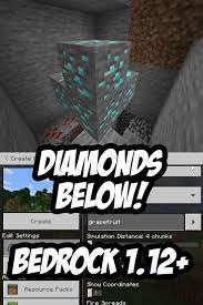 Minecraft Pe 1 12 Diamond Seed Grapefruit 2093069911 Minecraft Minecraft Seed Minecraft Crafts