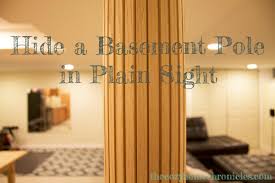 Simply cut to fit and install with construction adhesive. Hide A Basement Pole In Plain Sight The Cozy Home Chronicles
