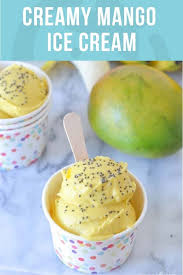 This Smooth Creamy Mango Ice Cream Will Really Hit Your Sweet Tooth Naturally Recipe In 2020 Mango Ice Cream Mango Ice Cream Recipe Food Processor Recipes