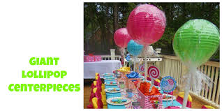 Giant candy decorations gihoo sweet candy balloon garland arch kit, 90pcs 18inch round lollipop mylar foil balloons, 5/10inch muliticolor latex balloons with 16ft garland strip for kids birthday party baby shower decorations. Giant Lollipop Centerpieces Design Dazzle
