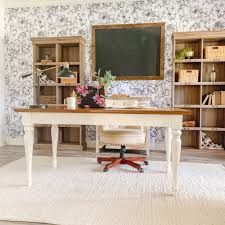 West elm tempaper peel & stick soleil wallpaper. A Modern Farmhouse Office With Removable Wallpaper Life By Leanna