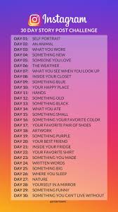 30 Day Instagram Story Post Challenge Ideas For Instagram Stories Instagram Story Questions Instagram Questions Instagram Challenge