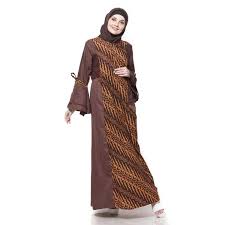 Toko batik online batik bagoes solo model baju batik rnb ayla series call order : 30 Model Gamis Batik Modern Kombinasi Brokat Pesta