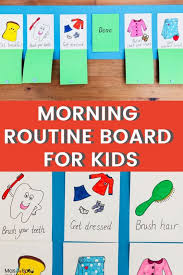 Morning Routine Chart For Kids Diy Crafts Mas Pas