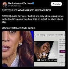 BUSTED! SHE'S WEARING EARPHONE EARRINGS NOVA H1 Audio Earrings