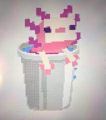 Maybe you would like to learn more about one of these? Pixel Art Of A Axolotl In A Bucket For Minecraft 1 17 Original Artwork Made By U Itsjustvanilla Minecraft