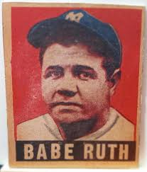 Babe Ruth Reproduction 1948 Leaf Baseball Card Stocking Stuffer