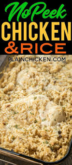 No Peek Chicken And Rice Super Easy Dinner Recipe Chicken Breasts Rice Cream Of Chicken In 2020 Super Easy Dinner Chicken Recipes Casserole Easy Chicken And Rice