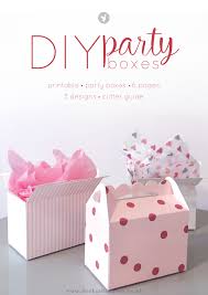 Adorable Diy Party Boxes Free Printables Ducks All In A Row Diy Party Boxes Gift Box Template Gift Box Template Printable