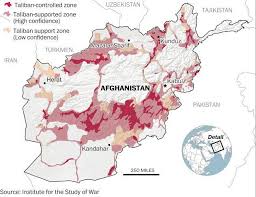 Taliban songs and footage are being broadcast in afghanistan, according to a reporter in kabul. Taliban Control In Afghanistan Mapporn