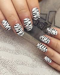 55 trendy zebra print nail art designs