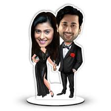 Find & download free graphic resources for cartoon wedding. Indian Married Couple Caricature Foto Factory Gifts
