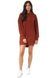 Liebevoll gestaltetes wellenherz design auf der brust. Volcom Needeet Kleid Fur Damen Rot Planet Sports