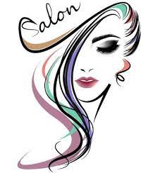 Illustration Of Women Long Hair Style Icon Logo Women Face On Beauty Salon Logo Salon Logo Beauty Salon Design
