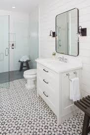 Black And White Farmhouse Bathroom Ideas Cuban White Star Tile Farmhouse Master Bathroom Modern Farmhouse Bathroom Bathroom Remodel Designs
