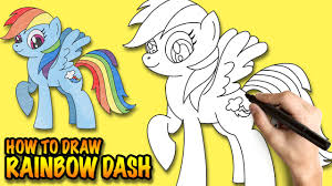 How to draw twilight sparkle from my little pony tv series. How To Draw Rainbow Dash My Little Pony Easy Step By Step Drawing Lessons For Kids