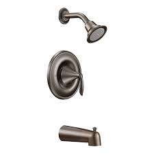 We had this same problem. Moen T2133bn Brushed Nickel Posi Temp Pressure Balanced Tub And Shower Trim With 2 5 Gpm Shower Head And Tub Spout From The Eva Collection Less Valve Faucetdirect Com
