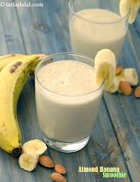 Bananas and spinach contain a lot of fiber. Almond Banana Smoothie Healthy Almond Banana Smoothie