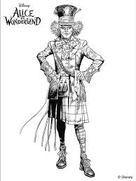 Alice In Wonderland Coloring Pages Tim Burton Google Search Brujulas Dibujo Sombrerero Mejores Tatuajes Para El Brazo