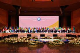 In 2018, the movement had 125 members and 25 observer countries. 18 Gipfel Der Bewegung Der Blockfreien Staaten In Baku Video Azertag Aserbaidschanische Staatliche Nachrichtenagentur