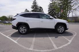 I think it's better to stand out and be memorable than to be anonymous and fade into the background, especially in such a packed and traditionally boring segment. 2022 Hyundai Tucson Sel Awd Quartz White 4d Sport Utility A Hyundai Tucson At Diehl Hyundai Of Sharon Sharon Pa