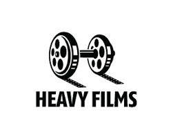 Heavy Films Logo Design Logo Design Of A Dumbbell Made From Movie Reels Br Photographers Logo Design Film Logo Logo Design