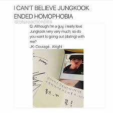 Jungkook Ended Homophobia Can He Go To America Now And End Something Else Mwhahahaha Mesaltyonbehalfofmyfellowmericape Bts Funny Bts Memes Bts Jungkook