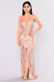 All Over The World Sequin Dress Rose Gold Fashion Nova Dress Fashion Sequin Dress
