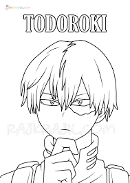 Free my hero academia coloring pages todoroki by i devos printable for kids and adults. Todoroki Coloring Pages 25 New Images Free Printable