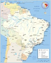 Sao paulo map showing important places, roads, airports, railways and tourist places. Detailed Map Of Brazil Nations Online Project