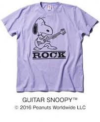 guitar snoopy tシャツ シャツ スヌーピー