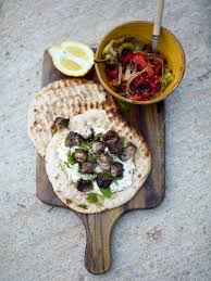 Jamie cooks up sizzling chicken fajitas, grilled peppers, salsa, rice and beans. Jamie Oliver Tzatziki 15 Minute