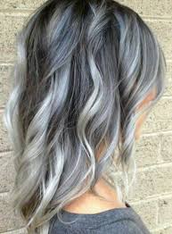 bildergebnis fur braune haare graue strahnen granny hair hair styles balayage hair